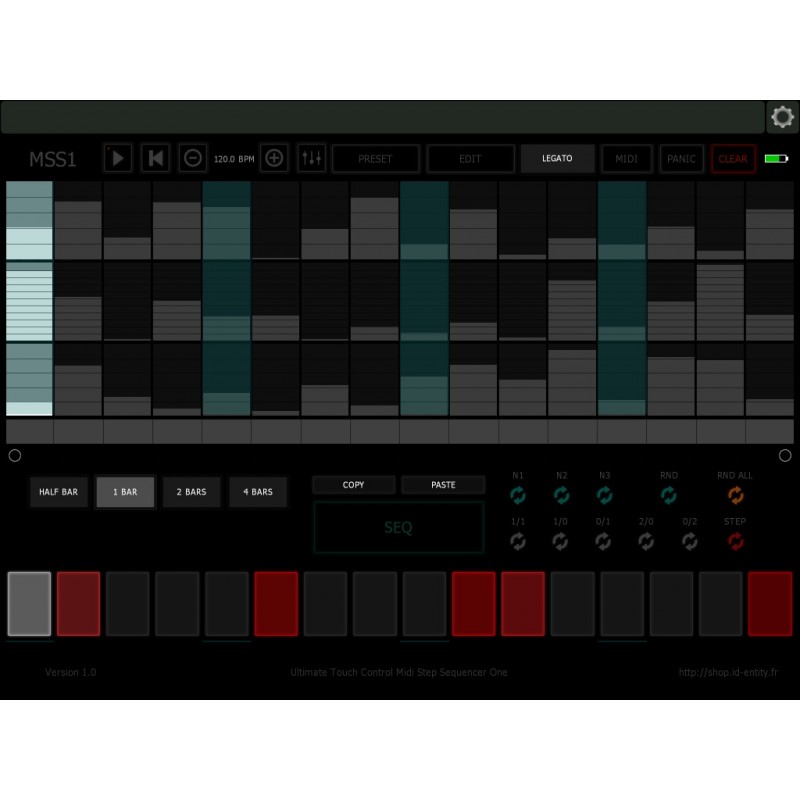Lemur Midi Step Sequencer One